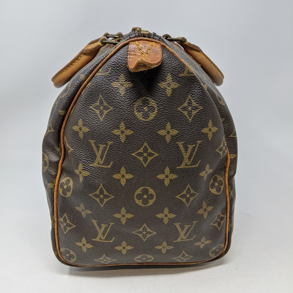 Louis Vuitton Brown Monogram Canvas Speedy Top-Handle Tote - Picture 10 of 15